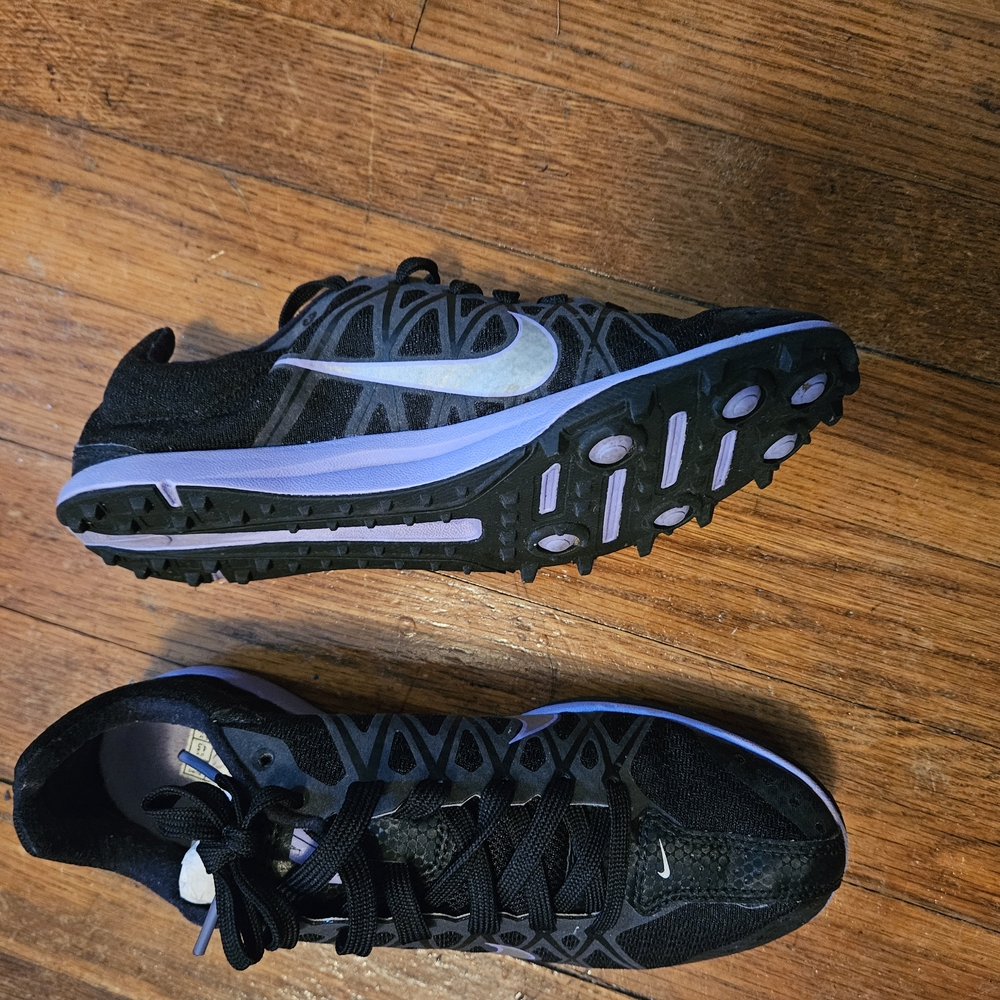 Nike Black and Purple Athletic Shoes